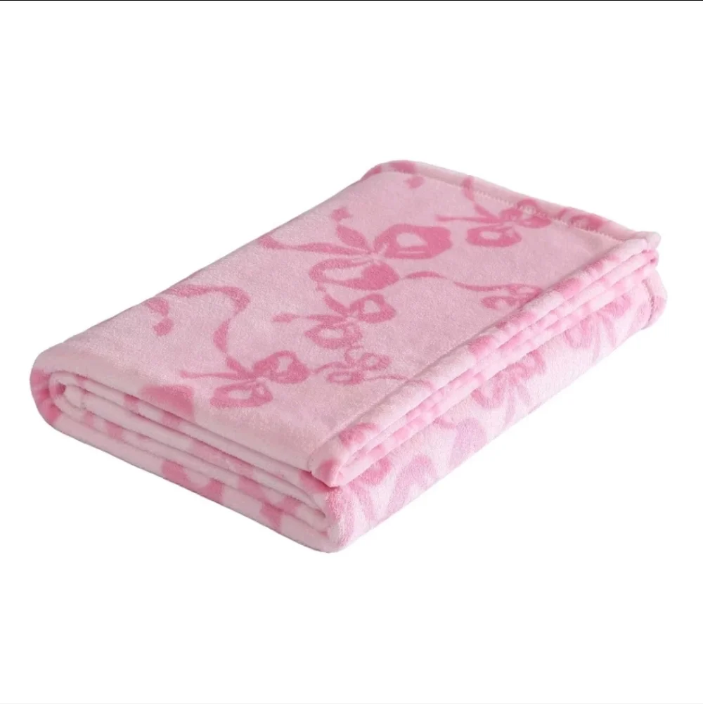 8pc Betseyville by Betsey Johnson Queen Bow Striped Bed Set Bright Pink